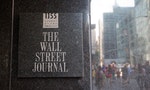 NEW YORK, USA - 3, AUGUST 2013: The Wall Street Journal sign in its building on 3th of August 2013 in New York, USA — Photo by toucanet
