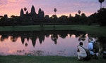 柬埔寨知名世界遺產吳哥窟。