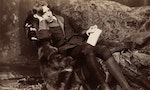 王爾德 Oscar Wilde, photographic print on card mount: albumen.