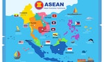 AEC asean economic community world map.vector illustration