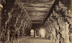 Madura, No. 6. A Passage in the Temple (Kilipputtu Muntapam). 1878.