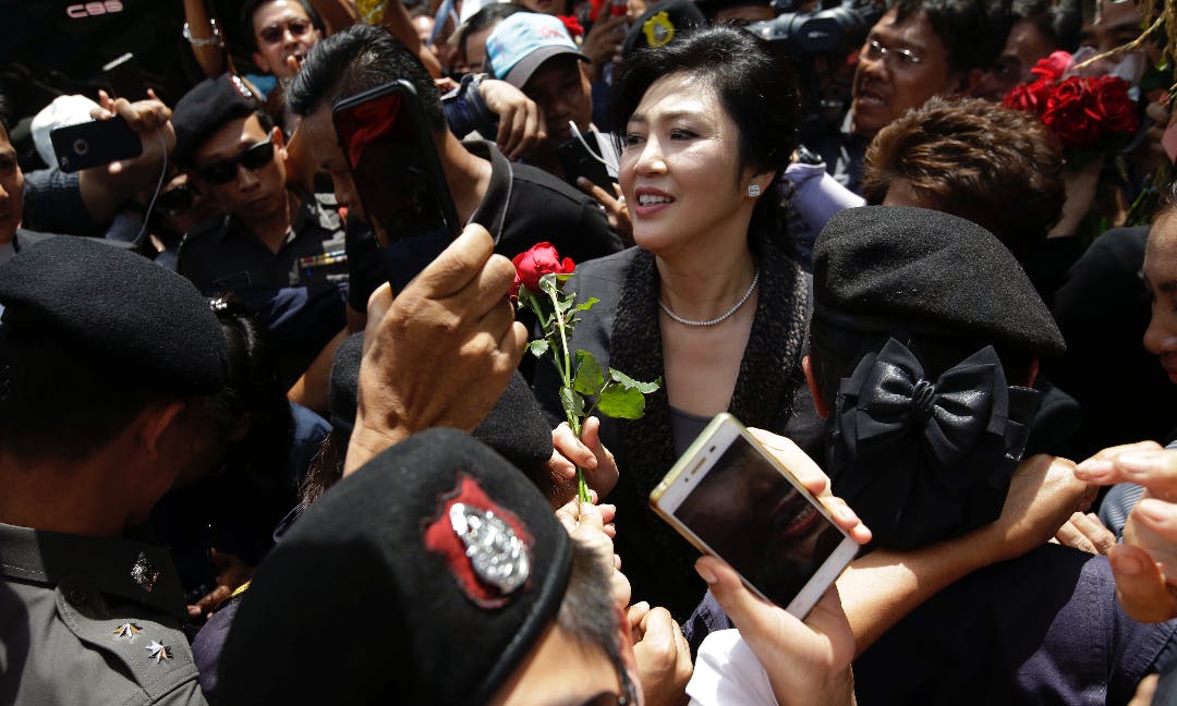 泰國前總理盈拉確定在英國　政治家：不逮捕她有利於軍政府