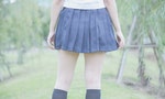asian japanese girl student in school uniform