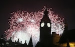 倫敦英國跨年新年煙火