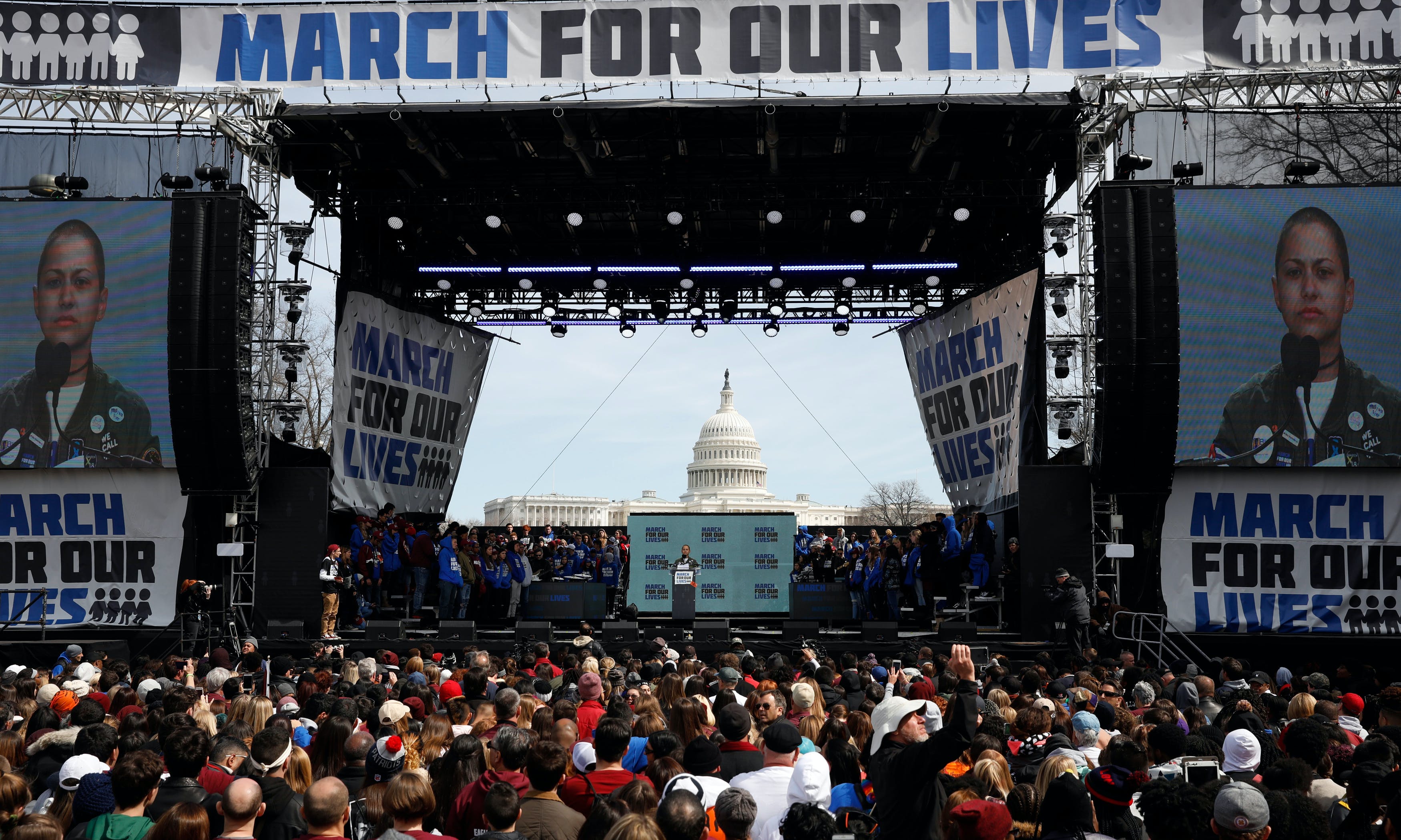 華盛頓80萬人槍管集會　「年輕選民來了，政客要麼代表人民，要麼就滾」