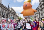 川普嬰兒氣球倫敦示威遊行