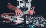 MOSCOW - 21 MAY, 2016 : DMC World DJ event at Yotaspace nightclub. Headliner was the 2002 World Champion DJ Kentaro from Japan