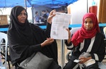 索馬利亞難民到戶外流動義診看病