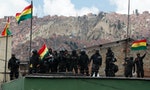 玻利維亞警察抗議全國示威
