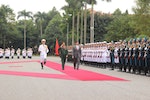 艾斯培訪問越南　吳春歷舉行迎接儀式