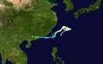 四大怪颱分別是：②2001年納莉颱風（圖片來源：wikimedia_common