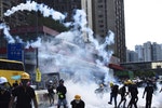 香港7區集會出現衝突（2）