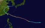 2015年蘇迪勒颱風是第三類的穿心颱（圖片來源：wikimedia_common
