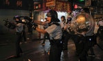 香港警察反送中實彈真槍拔槍武力衝突警民衝突