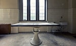 Mortuary Old abandoned dissecting table
