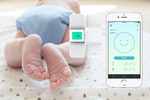 圖二、Opro9智慧尿濕感知器可連結手機、平板等行動裝置，不錯失換尿布時機