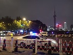 上海烏魯木齊路抗議後  市區見警率激增（1）