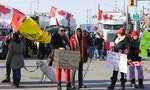 加拿大卡車堵住邊境大橋兩國政府憂心衝擊經濟，美、法出現示威者「有樣學樣」
