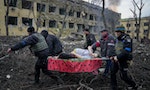 俄羅斯轟炸馬里烏波爾醫院的象徵性照片，孕婦和她的孩子證實已經死亡
