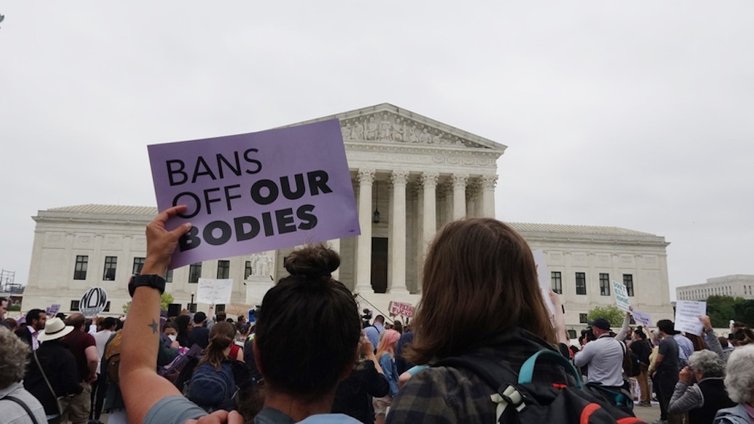 美最高法院前聚集民眾  支持墮胎合法權