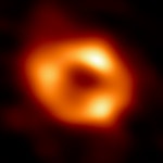 圖1-首張銀河系中心黑洞照片（圖片來源：EHT_Collaboration）