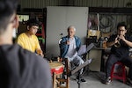 高齡88歲的邱火榮，迄今仍竭力於北管傳習。（攝影／劉振祥）