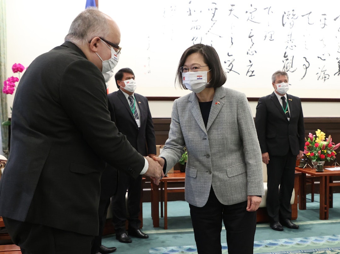 總統接見巴拉圭共和國眾議院議長羅培茲訪團