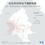 台北市屋齡與土壤潛勢地圖_30年以下