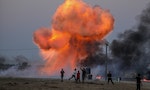 以巴衝突以色列加薩巴斯坦砲擊襲擊爆炸戰爭