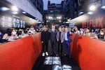 （左起）導演張榮吉、製作人曾瀚賢、導演張亨如、製作人湯昇榮