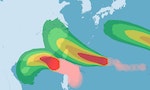 海葵颱風暴風圈侵襲機率圖